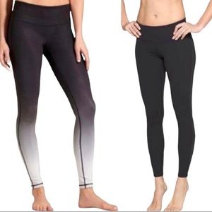 Athleta Reversible Ombre Chaturanga Running Tights Athletic Leggings Small EUC